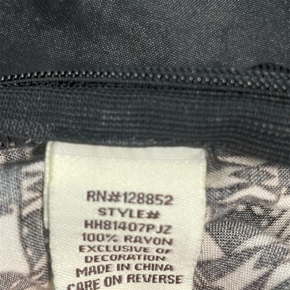 Harmony and Havoc jumpsuit size S black/cream elastic waist side zip closure - Picture 12 of 13